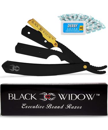 Black Widow Professional Barber Straight Edge Razor - Gold (1.5mm) - Buy Online on GoSupps.com