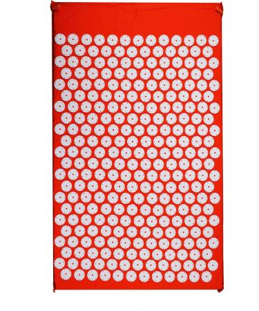 Buy Acupressure Mat & Pillow Set - 68x42 cm Orange Massage & Acupuncture Mat for Pain Relief - International Shipping - Buy Online on GoSupps.com