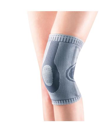 OPPO 2924 ACCUTEX Knee Brace Compression Sleeve with Stays - Knee Support for Meniscus Tear Running Muscle Strain Knee Sprain Joint Pain Relief - for Men and Women (Gray Small)