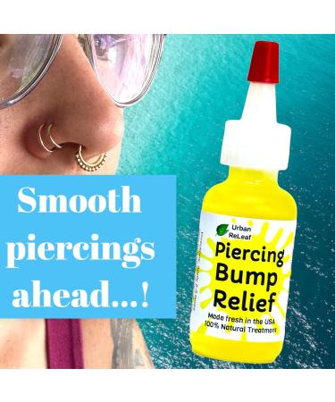 Urban ReLeaf Piercing Bump Relief Set | Keloid Treatment & Sea Salt Solution - Made Fresh in USA - Buy Online on GoSupps.com