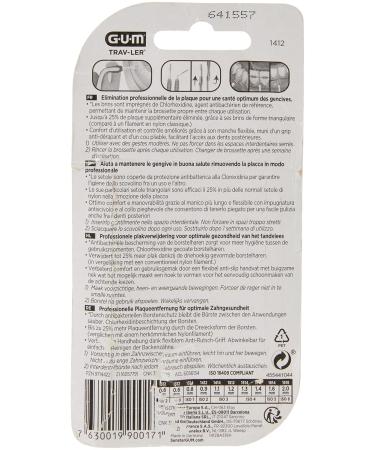 Gum Cep Interdent Viaje 0.9 Cylinder 1412 - 6 Pieces Pack | Orange Interdental Brushes for Travel | International Shipping Available - Buy Online on GoSupps.com
