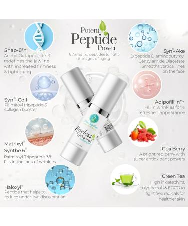 Ageless Advanced Age-Defying Serum with Peptides & Hyaluronic Acid - Anti-Aging Skin Firming Solution - Buy Online on GoSupps.com