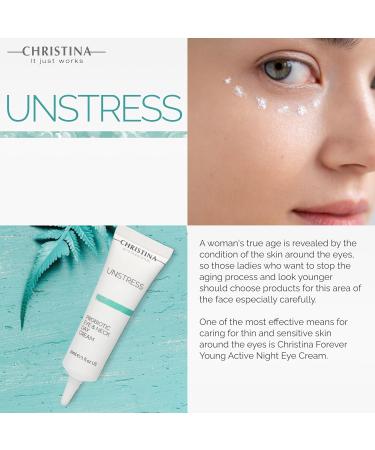 Buy CHRISTINA Unstress Probiotic Eye & Neck Day Cream - Nourishing Peptide Moisturizer for All Skin Types | Soothes & Protects | 1 fl. oz (30 ml) - International Shipping Available - Buy Online on GoSupps.com