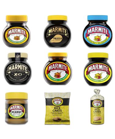 Marmite Yeast Pick N Mix - Create Custom Yeast Combo with 12+ Flavours | Rice Cake Peanut Butter Reduced Salt Truffle | Gift Set for Yeast Lovers - Pack of 2