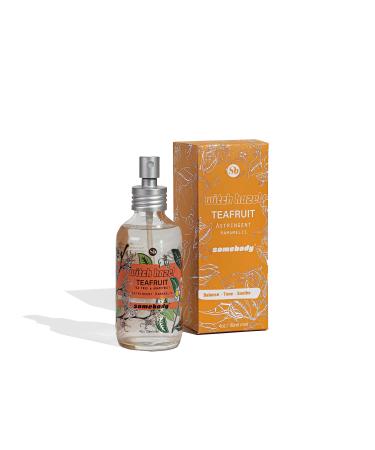 Somebody Teafruit Witch Hazel Astringent/Toner - Glass bottle spray nozzle Vegan Teafruit 4 Fl Oz