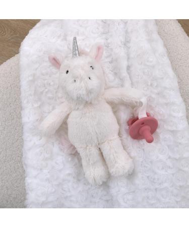 Little Love by NoJo Unicorn Plush Pacifier Buddy - White and Pink - Buy Online on GoSupps.com
