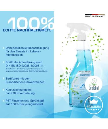 Camsil Premium Glass & Surface Cleaner 750ml | Universal Cleaner with Spray Head | Made in Germany by Kocak F. M. - International Shipping Available - Buy Online on GoSupps.com