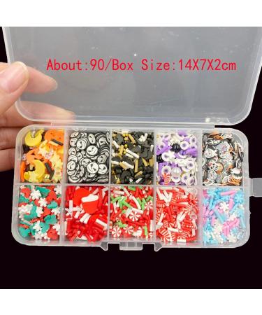 RT 90g/Box Mixed Christmas Halloween Slices Polymer Hot Clay Sprinkles for Crafts DIY Making Nail Art Decoration Accessories Y118 (Color : Christmas Halloween) - Buy Online on GoSupps.com