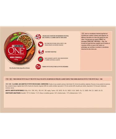 PURINA ONE Mini/Small 10kg Weight Control | Rich in Turkey With Rice | Shredded in Gravy for Small Adult Dogs | 10x85g Meal Sachet - Buy Online on GoSupps.com