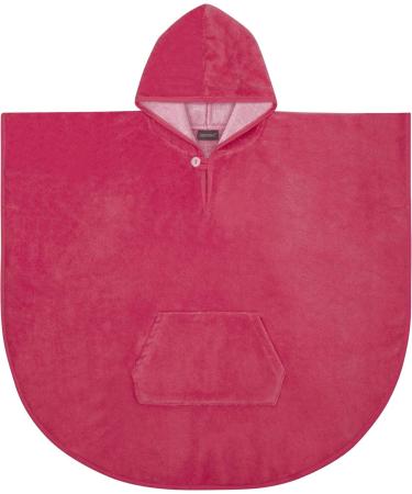 Normani Children's Bath Poncho - Cotton Hooded Towel for Toddlers | Pink Bathrobe 55x70 cm - Buy Online on GoSupps.com