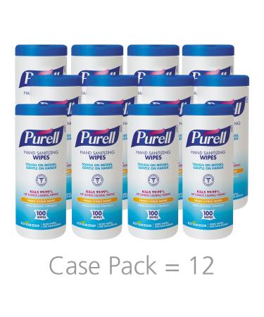 PURELL 911112CT Purell Sanitizing Wipes 100 Wipes 1200/CT White - Buy Online on GoSupps.com