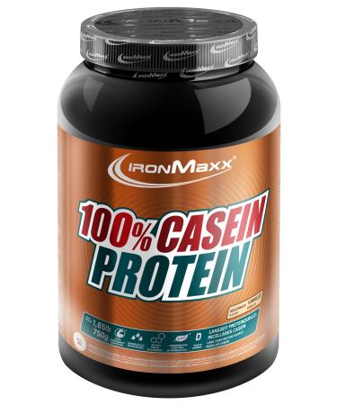 Ironmaxx 100% casein protein powder - vanilla 750g can |Water -soluble protein powder for long -term protein supply and saturation |High protein powder without adding sugar