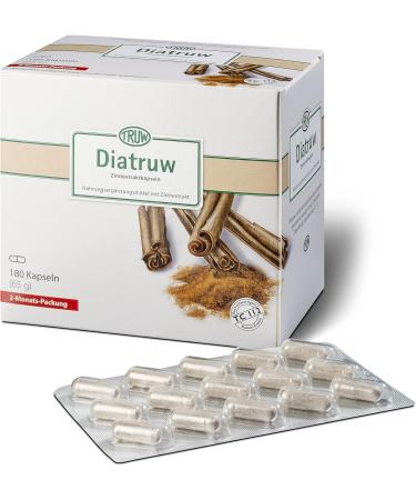 Diatruw Cinnamon Capsules - Premium Cassia Cinnamon Extract Supplement 180 Count | Boost Your Health & Wellness - Buy Online on GoSupps.com