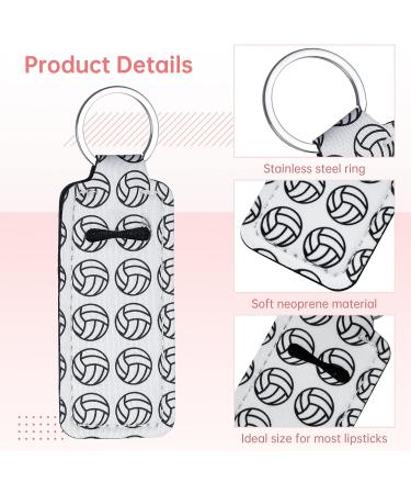 16 PCS BATTIPAW Volleyball Lip Balm Holder Keychain for Women - Bulk Lip Gloss Keyring Tracker Safeguard - Buy Online on GoSupps.com