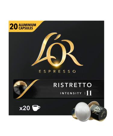 L'Or Espresso L'Or Coffee Espresso Ristretto - Intensity 11-100 Capsules (Pack of 5 x 20)