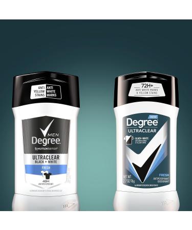 Degree Men UltraClear Antiperspirant Deodorant Fresh Pack of 12 72-Hour Sweat & Odor Protection Antiperspirant For Men With MotionSense Technology 2.7 oz - Buy Online on GoSupps.com