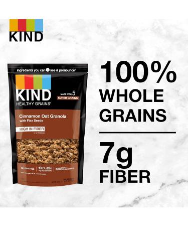 KIND Healthy Grains Clusters Cinnamon Oat with Flax Seeds Gluten Free 11oz (Pack of 6) - Buy Online on GoSupps.com