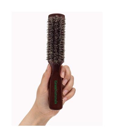 GranNaturals Soft Boar Bristle Hair Brush for Men - Ideal for Styling Beards, Fades, Waves, and Thinning Hair - Buy Online on GoSupps.com