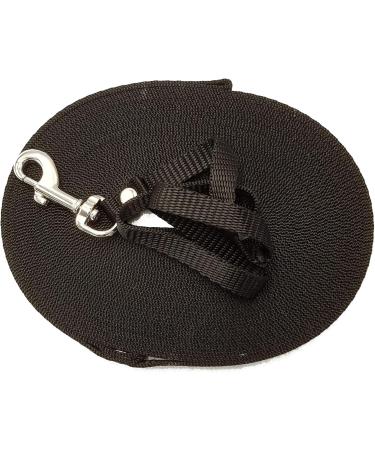 Elropet Mini Dog Leash 20m - Field & Training Line for Small Dogs - Durable Black Search Leash with Hand Loop - Buy Online on GoSupps.com