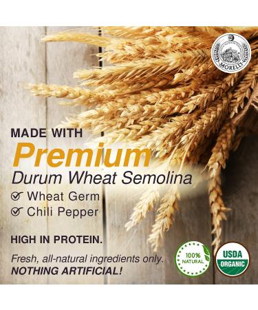 Morelli Red Chili Linguine Pasta - Organic Wheat Germ Red Pepper Pasta from Italy - 8.8oz x 2 Pack - Gourmet Italian Pasta - Buy Online on GoSupps.com