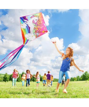 TOY Life Unicorn Kite for Kids - Easy-to-Fly Large Beach Kite for Ages 4-12 - Fun Gift for Children - Ideal for Outdoor Activities - Buy Online on GoSupps.com