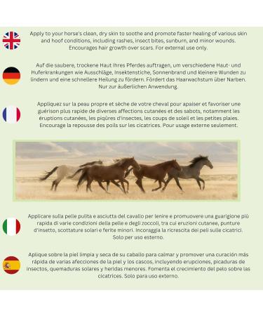 99% Natural Soothing Gel for Horses Aloe Vera Neem Tea Tree Cinnamon Rosemary & Mint 200 g of NIP. Moisturizes Soothes Relieves Itching Beneficial for Dry and Sensitive Skins. - Buy Online on GoSupps.com