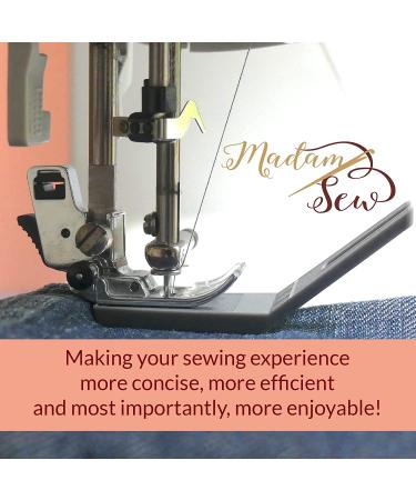 Madam Sew Bulky Seam Jumper and Hump Jumper Button Sewing Tool | Flush Plate Presser Foot for Chunky Denim and Hemlines | Compatible with Husqvarna Viking, Brother, Singer, Janome, Pfaff - Buy Online on GoSupps.com