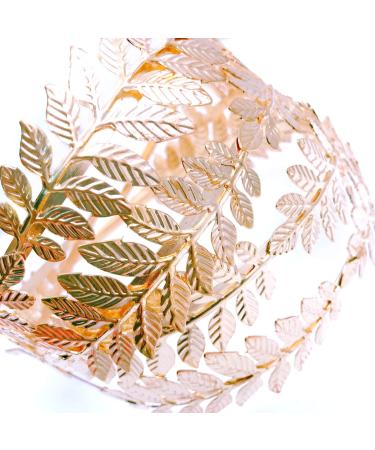 JZK Gold Leaf Tiara - Roman Goddess Hair Crown for Weddings Birthdays & Parties - Buy Online on GoSupps.com