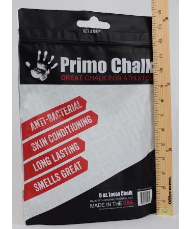 Primo Chalk 1LB Bag - High Absorption Magnesium Carbonate for Weightlifting, Gymnastics, Climbing - Buy Online on GoSupps.com