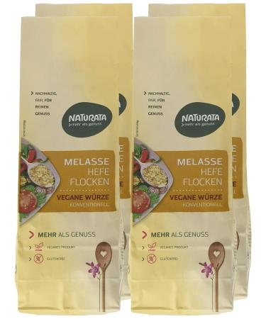 Naturata Molasses Yeast Flakes - Pack of 4 (4 x 200g) | Best International Shipping & Premium Quality Superfood - Buy Online on GoSupps.com