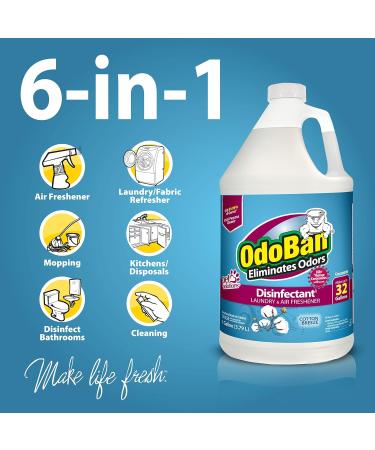 OdoBan Disinfectant & Aroma Eliminator - Set of 2 14.6oz Continuous Spray & 1 Gallon Cleaning Concentrate Cotton Breeze Scent - International Shipping Available - Buy Online on GoSupps.com