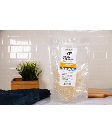 Nutricost Clear Gelatin Empty Capsules - Sizes 0-1 000, Kosher, Non-GMO, Soy & Gluten Free - Buy Online on GoSupps.com