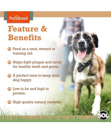 50pk Twist Rawhide Sticks Chicken Dog Treats | Chicken Wrapped Dog Chews Toy | Low Fat High In Protein Chicken Twists for Dogs | Chicken Rawhide Dog Chew | Chewy Twists with Chicken with SOL Sticker Chicken 5 Count (Pack of 10) - Buy Online on GoSupps.com