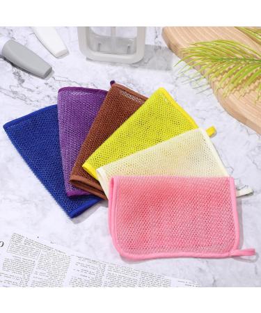 Buy Lurrose Exfoliating Face Washcloth - 8pcs African Net Sponge Body Scrubber for Facial Makeup Removal & Skin Care - International Shipping Available - Buy Online on GoSupps.com