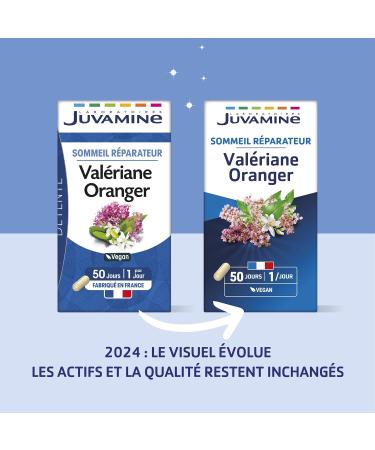 JUVAMINE - Valerian and Orange Tree - Repairing Sleep - Soothing Properties - Promotes the Natural Return of Sleep - 50 Capsules - Made in France - Buy Online on GoSupps.com