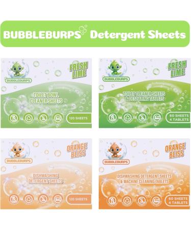 Biodegradable Toilet Bowl Cleaner Strips - 120 Non-Toxic Sheets Septic Safe Pre-measured & Space-Saving - Buy Online on GoSupps.com