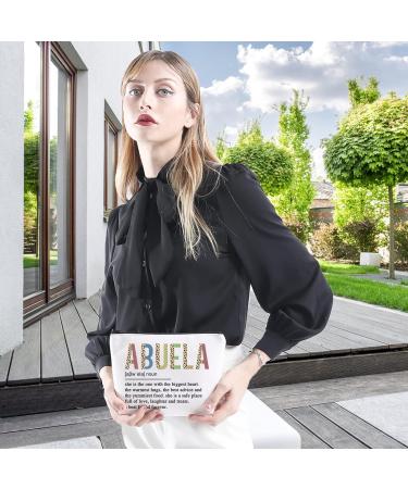 Best Abuela Ever Makeup Bag - Spanish Grandma Gift from Grandson Granddaughter | Family Abuela Gift - KUIYAI - Buy Online on GoSupps.com