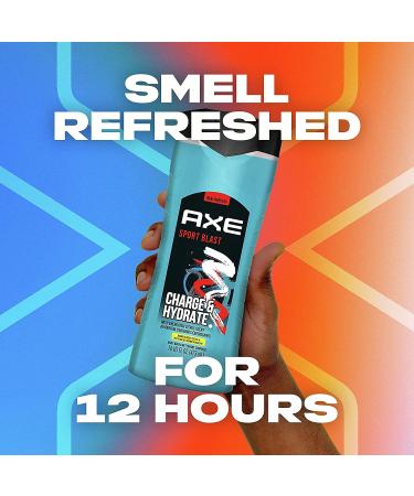 AXE 2in1 Shower Gel and Shampoo Sports Blast 16oz - 48 Count (Pack of 3) | Buy Now! - Buy Online on GoSupps.com
