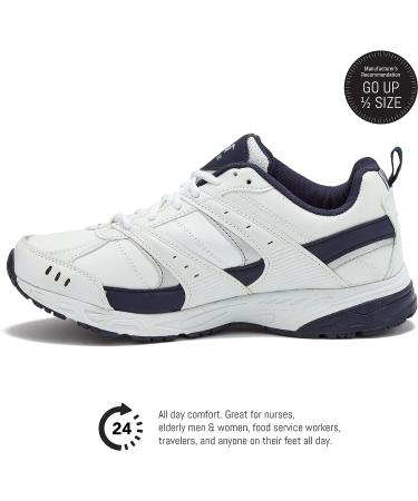 Avia Avi-Verge Men's Sneakers - White/True Navy - Size 11 X-Wide | Tennis, Athletic, Cross Training Court Shoes - Buy Online on GoSupps.com