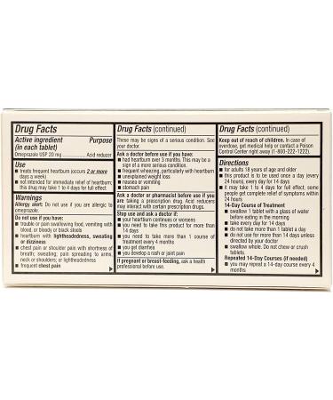 OHM Omeprazole 20mg Delayed-Release Acid Reducer - 42 Tablets - Buy Online on GoSupps.com