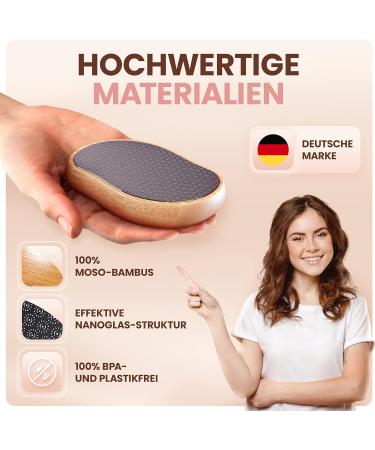 Premium Bambua Corneal Remover - 100% Anti-Cornea Effect for Beautiful Feet - Professional Nano Glass Pedicure Tool - Buy Online on GoSupps.com