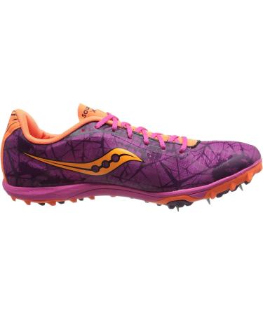 Saucony Women's Shay XC4 Spike-W 6 Raspberry/Vizi Orange | Lightweight Racing Spike for Cross Country Running - Buy Online on GoSupps.com