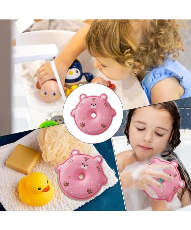 Children's Bath Sponge | Sponge Shower Ball for Children | Dense Foam Body Scrub Shower Ball for Home Dormitory Travel Hotel Bathroom Pink - Buy Online on GoSupps.com