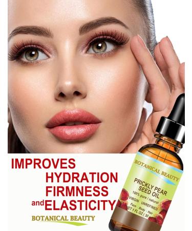 Botanical Beauty PRICKLY PEAR CACTUS SEED OIL 100% Pure Natural Undiluted Virgin Unrefined Cold Pressed Carrier Oil 0.33 Fl Oz - 10 ml for Face Skin Hair Lip Nails. Anti-Aging Rich in Vitamin C - Buy Online on GoSupps.com