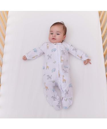 aden + anais Baby Comfort Knit Footie Onesie | Super Soft Cotton Rich Bodysuit for Babies 6-9 Months | Jungle Jammin Print - Buy Online on GoSupps.com