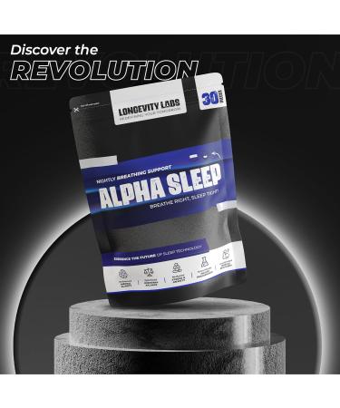 Alpha Sleep Mouth Tape and Nasal Strips for Men - Anti Snoring Aid - Lasts All Night - Instant Results - 12 Month Supply - Buy Online on GoSupps.com
