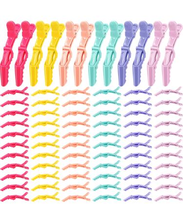 100 Pcs Alligator Sectioning Hair Clips for Women Plastic Non Slip Clips Alligator Styling Clips with Wide Teeth Double Hinged Design Colorful Salon Hair Styling Clips Hair Cutting Clips  6 Colors - Buy Online on GoSupps.com