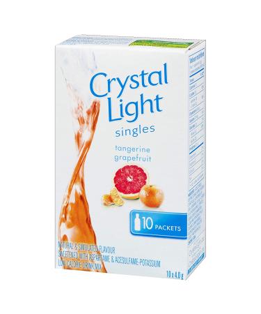 Crystal Light Singles Tangerine Grapefruit 40g - 10 Servings from Canada - Pack of 10 Grapefruit Sachets - 0.14oz Each - Buy Online on GoSupps.com