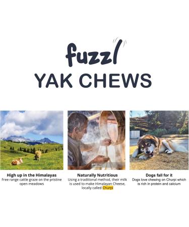 Fuzzl Premium Dog Chews - Natural Dog Treats with Himalayan Yak Milk - Natural Dog Food Chews - Sticks - 2 Pack - Buy Online on GoSupps.com
