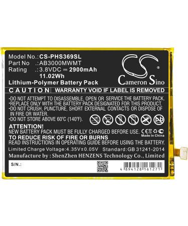 2900mAh Replacement Battery for AB3000MWMT Xenium S369 - High Quality & Fast Shipping Worldwide - Buy Online on GoSupps.com